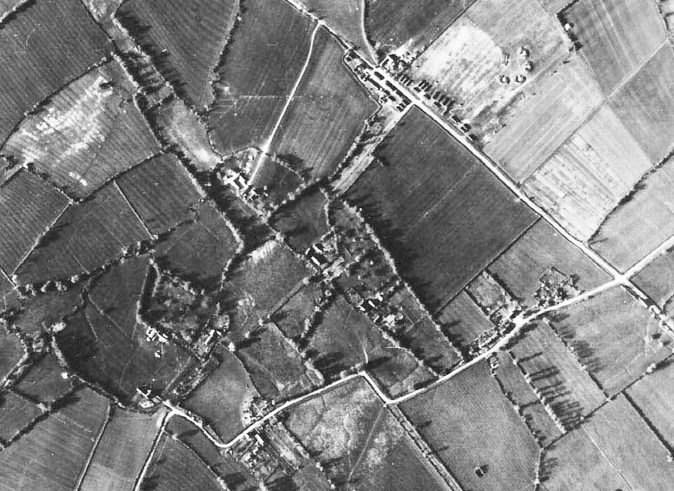 1940s Aerial view of Wanborough Camp
